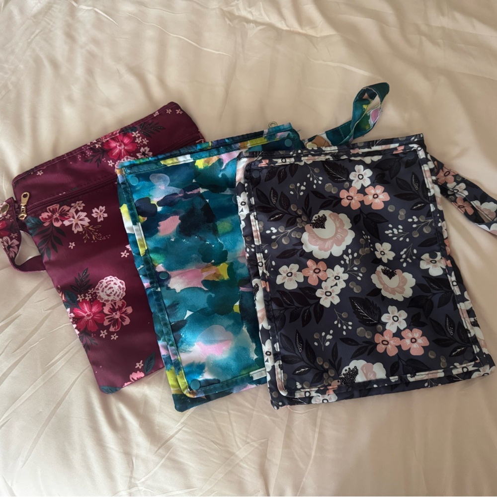 Floral Cosmetic Bags Set